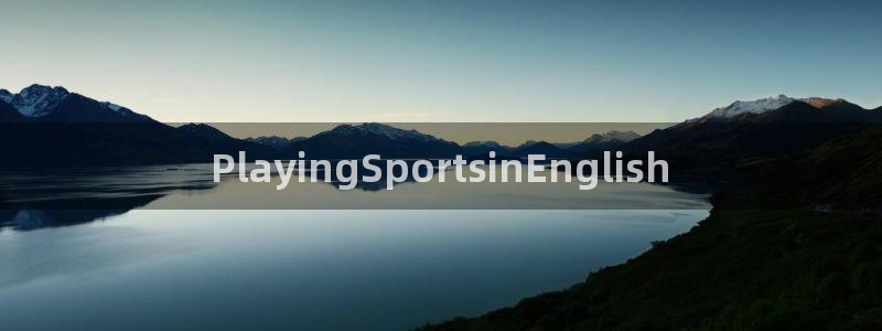 竞技宝是哪个平台旗下的：PlayingSportsinEng